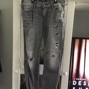 Suki Silver Jeans size 8